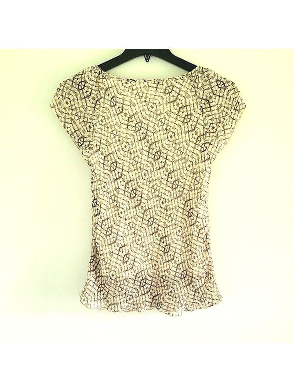 Denver Hayes Ruffled Top Medium - Picture 2 of 12